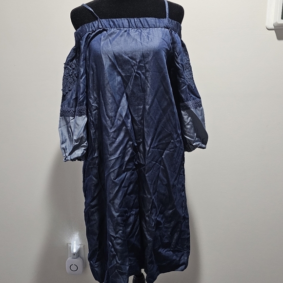Nanette Lepore denim dress size 4 - Picture 3 of 14